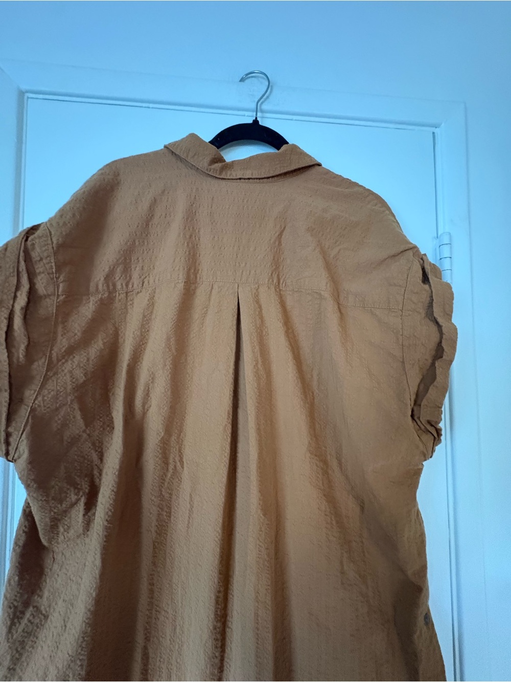 Anthropologie Rust-Orange Button-Front Sleeveless Tunic - Picture 10 of 10